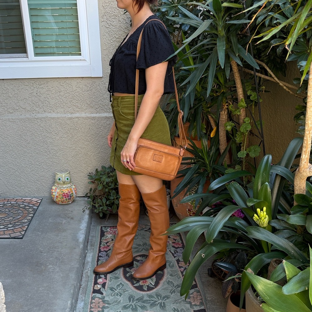 Orange J. Crew Over the Knee Leather Boots - Picture 14 of 16